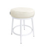 Taboret Ben MG50 – stołek z białą metalową nogą loft