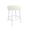 Taboret Ben MG50 – stołek z białą metalową nogą loft