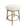 Taboret Ben MG50 – stołek ze złotą metalową nogą loft