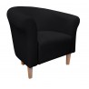 Fotel Milo Mikrofaza 18 czarny buk – elegancja i styl