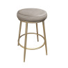 Hoker Ben MG09 – krzesło barowe ze złotą metalową podstawą