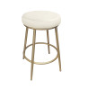 Hoker Ben MG50 – krzesło barowe ze złotą metalową podstawą