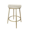 Hoker Ben MG50 – krzesło barowe ze złotą metalową podstawą