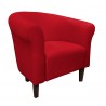 Fotel Milo Mikrofaza 8 czerwony venge – styl i wygoda