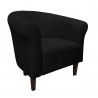Fotel Milo Mikrofaza 18 czarny venge – elegancja i styl