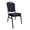 Krzesło Vega bankietowe konferencyjne stelaż czarny Alto Granat
