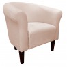 Fotel Milo mikrofaza jasny beż z nogami venge