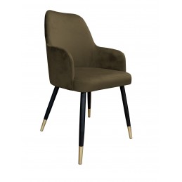Krzesło WESTA MG05 noga czarna/złota, tkanina Magic Velvet