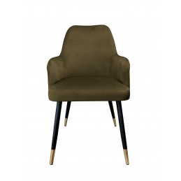 Krzesło WESTA MG05 noga czarna/złota, tkanina Magic Velvet