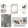 LOFT 60x80 cm black wall mirror