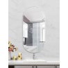 Lustro Elipsa 100x50cm srebrne ścienne owalne łazienkowe do salonu sypialni loftowe Industrialne minimalistyczne