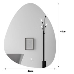 Lustro LED 50x70 S01 – łazienkowe z podświetleniem dotykowe
