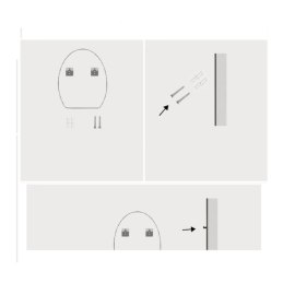 Lustro LED 50x70 YU01 – łazienkowe z podświetleniem dotykowe