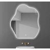 LUSTRO LED 50x70 YU01 WŁĄCZNIK DOTYKOWY PIASKOWANE ŁAZIENKOWE Z PODŚWIETLENIEM