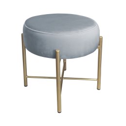 Taboret Pola BL06 – złota metalowa noga, elegancki styl