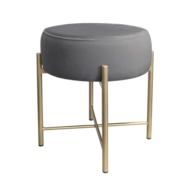 Taboret Pola BL14 – złota metalowa noga, styl i wygoda