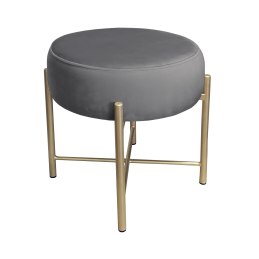 Taboret Pola BL14 – złota metalowa noga, styl i wygoda