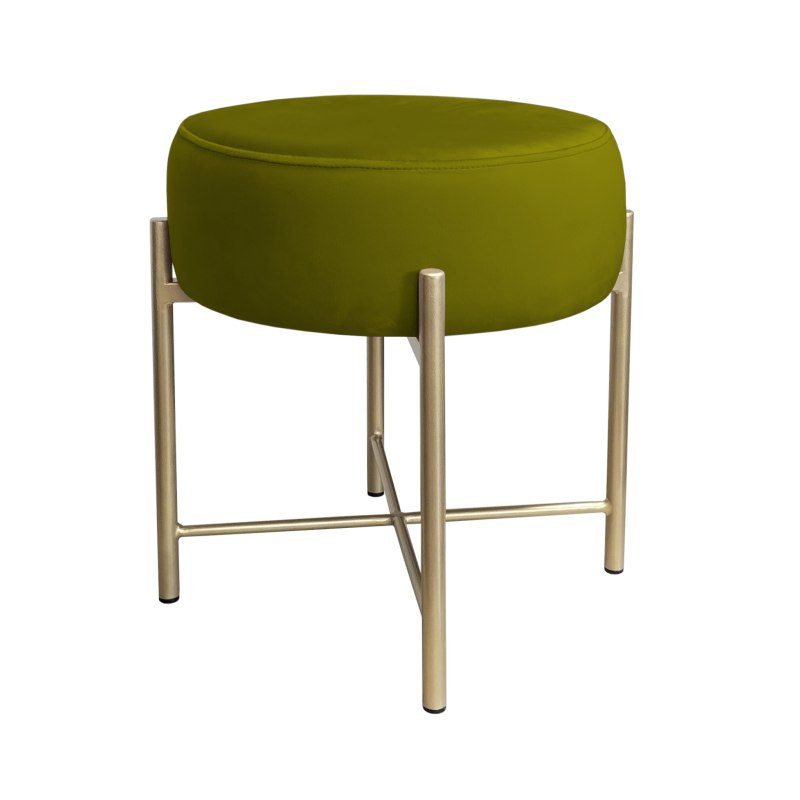 Taboret Pola BL75 – złota metalowa noga, elegancki styl