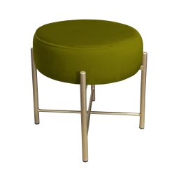 Taboret Pola BL75 – złota metalowa noga, elegancki styl