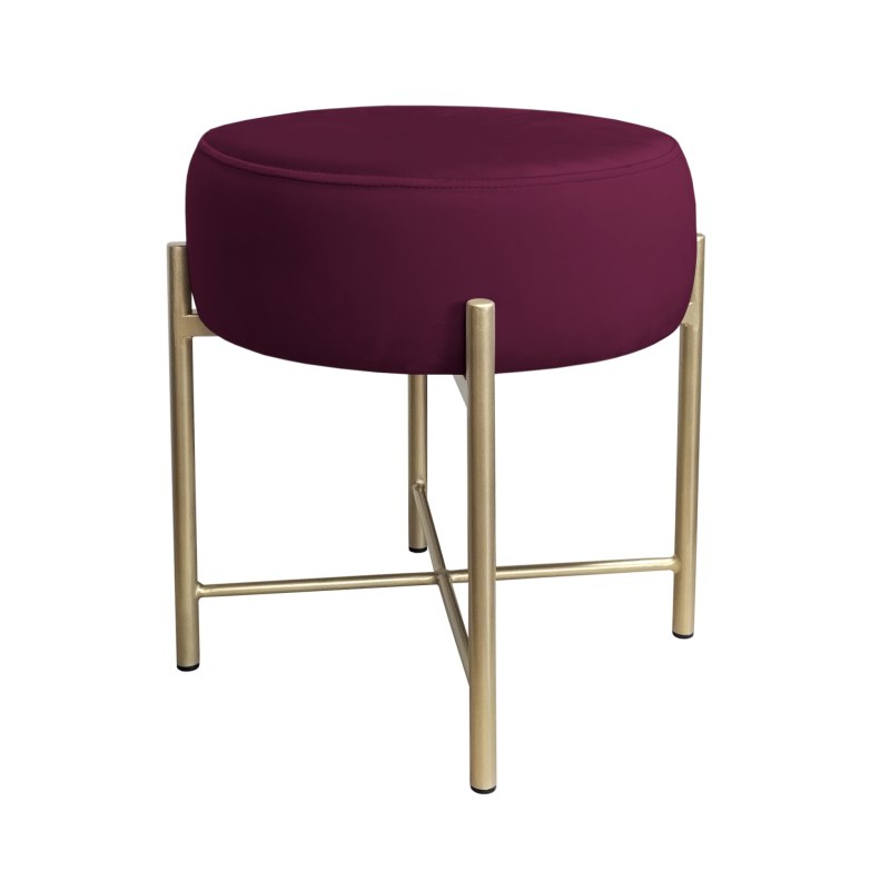 Taboret Pola MG02 – złota metalowa noga, styl i wygoda