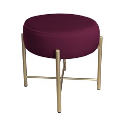 Taboret Pola MG02 – złota metalowa noga, styl i wygoda