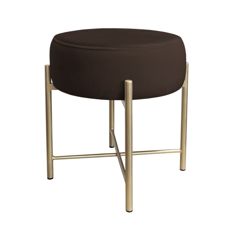 Taboret Pola MG05 – złota metalowa noga, elegancki styl