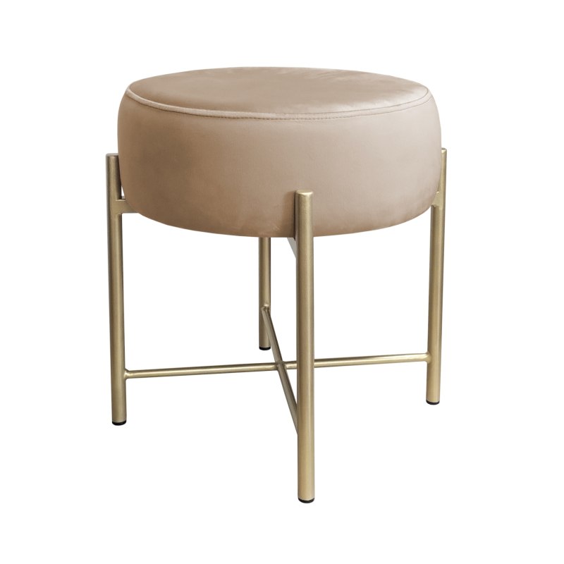 Taboret Pola MG06 – złota metalowa noga, styl i wygoda