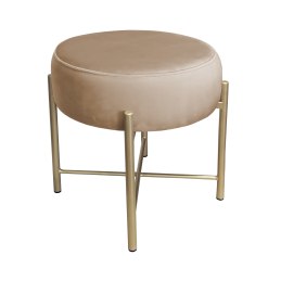 Taboret Pola MG06 – złota metalowa noga, styl i wygoda