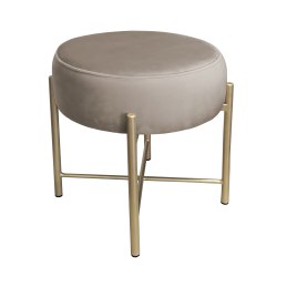 Taboret Pola MG09 – złota metalowa noga, elegancki styl