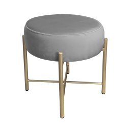 Taboret Pola MG17 – złota metalowa noga, styl i wygoda