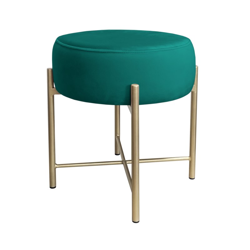 Taboret Pola MG20 – złota metalowa noga, styl i wygoda