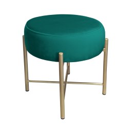 Taboret Pola MG20 – złota metalowa noga, styl i wygoda