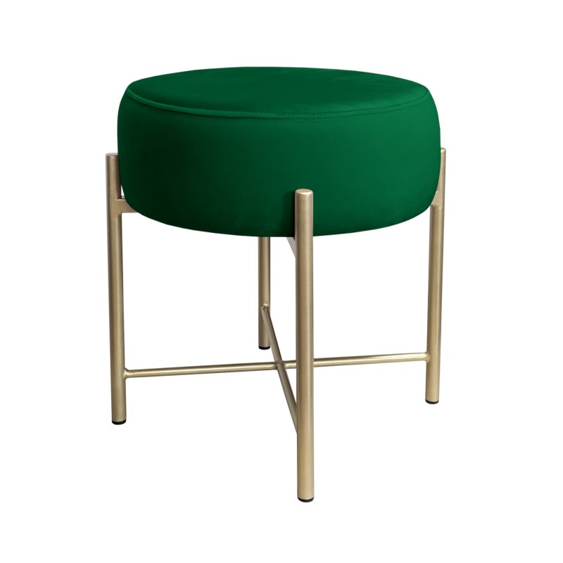 Taboret Pola MG25 – złota metalowa noga, elegancki styl