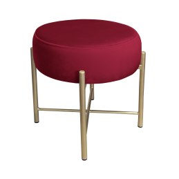 Taboret Pola MG31 – złota metalowa noga, styl i wygoda