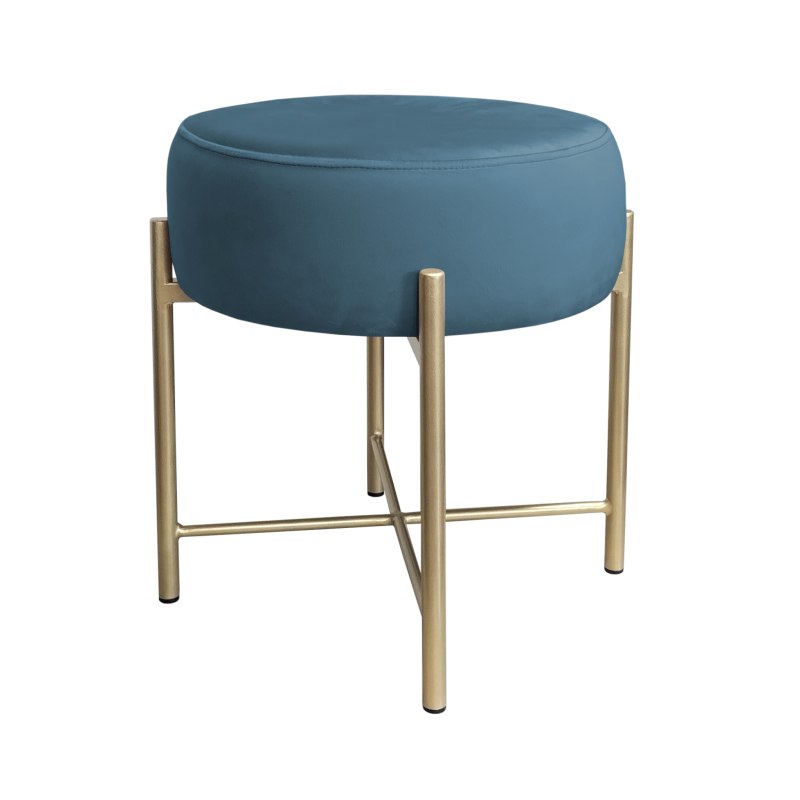 Taboret Pola MG33 – złota metalowa noga, elegancki styl