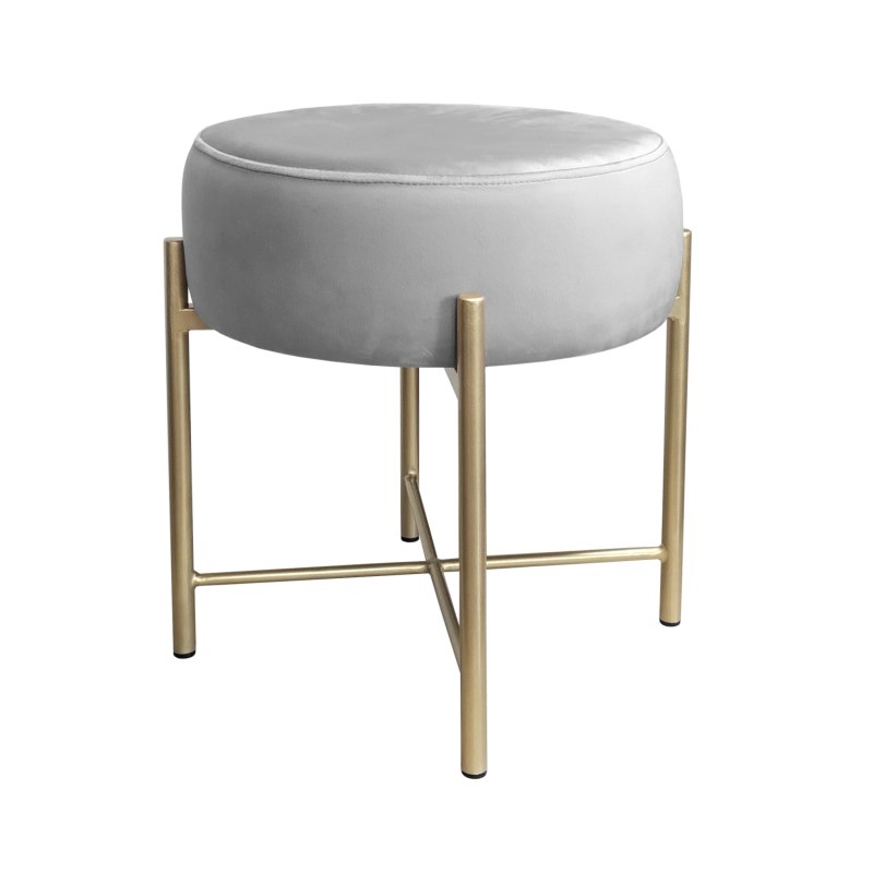 Taboret Pola MG39 – złota metalowa noga, styl i wygoda
