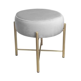 Taboret Pola MG39 – złota metalowa noga, styl i wygoda