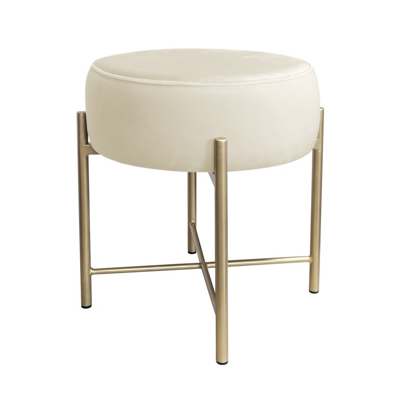 Taboret Pola MG50 – złota metalowa noga, elegancki styl