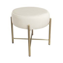 Taboret Pola MG50 – złota metalowa noga, elegancki styl
