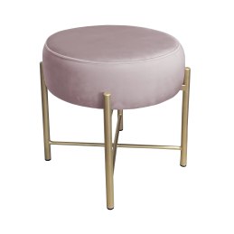 Taboret Pola MG55 – złota metalowa noga, styl i wygoda