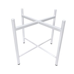 Taboret Pola MG15 – biała metalowa noga, styl i wygoda