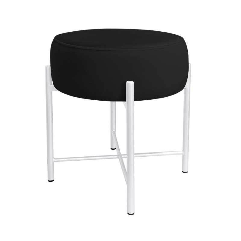 Taboret Pola MG19 – biała metalowa noga, elegancki styl