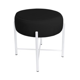 Taboret Pola MG19 – biała metalowa noga, elegancki styl