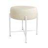 Taboret Pola MG50 – biała metalowa noga, elegancki styl