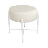 Taboret Pola MG50 – biała metalowa noga, elegancki styl