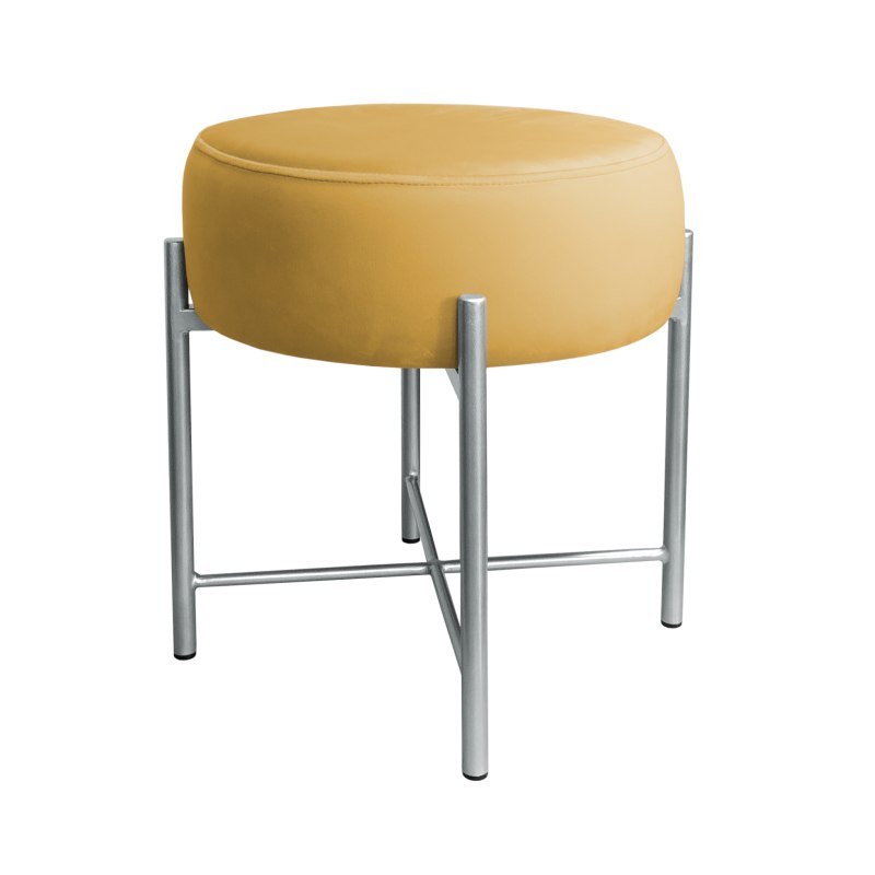 Taboret Pola MG15 – szara metalowa noga, elegancki styl