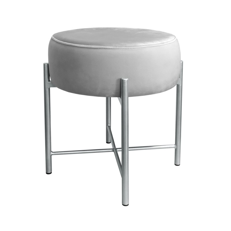 Taboret Pola MG39 – szara metalowa noga, elegancja i styl