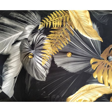 Próbka tkaniny Velvet Wzór Liście