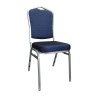 Krzesło Vega bankietowe konferencyjne stelaż szary Dot Granat