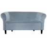 Sofa Milo BL06 szary błękit, nogi venge